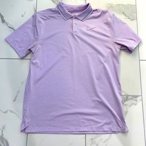 Nike dri-fit purple golf polo